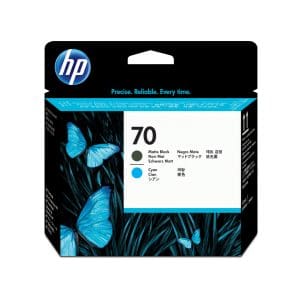HP 70 Matte Black and Cyan DesignJet Printhead